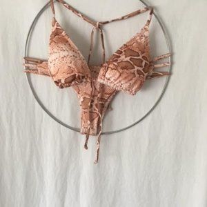 Swimwear Snake Print Bikini Set NWT.